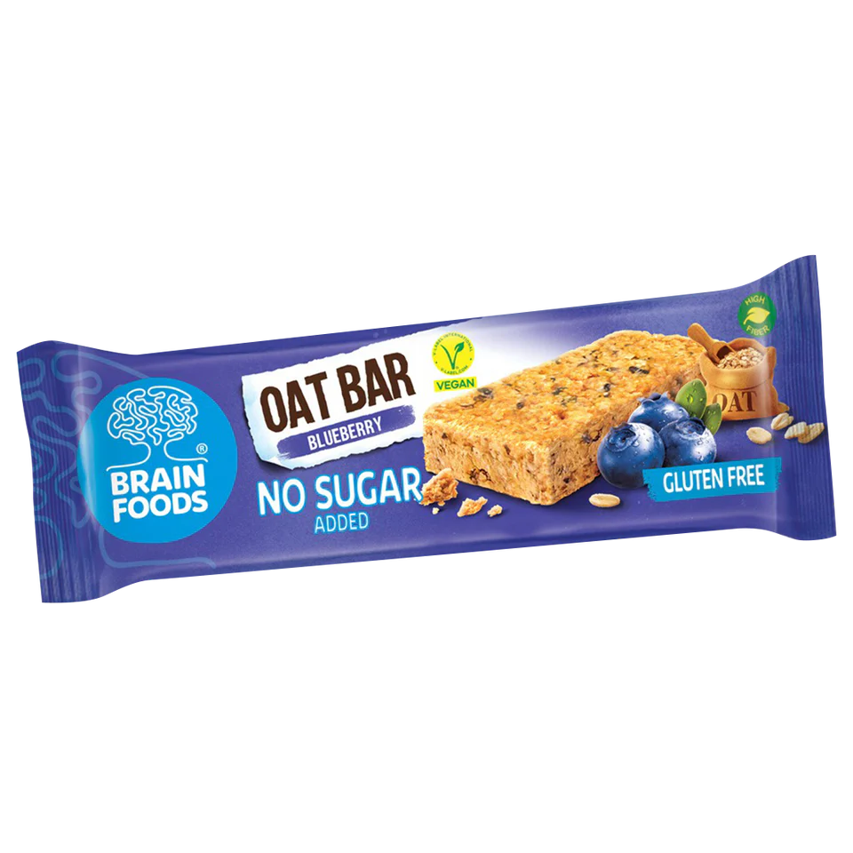 Brain Foods Blueberry Oat Bar