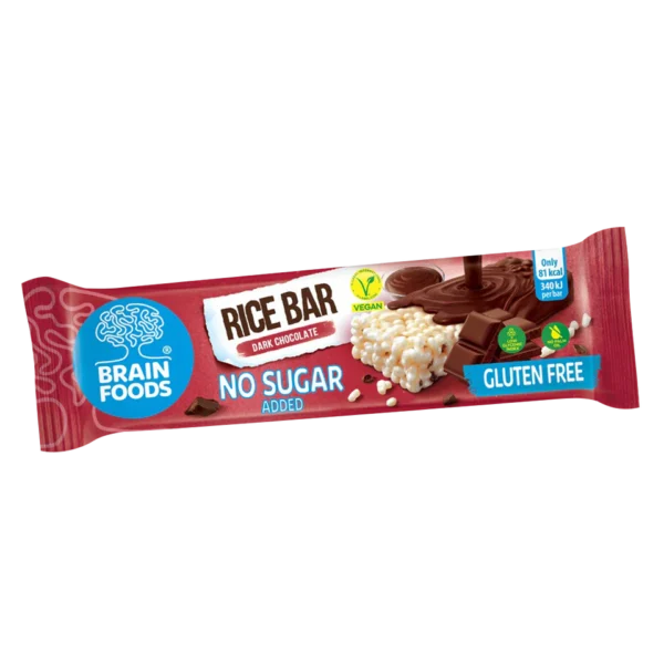 Brain Foods Rice Bar - Dark Chocolate