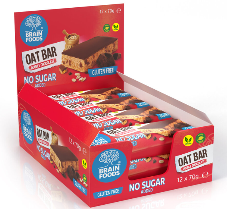 Brain Foods Double Chocolate Oat Bar - Image 2