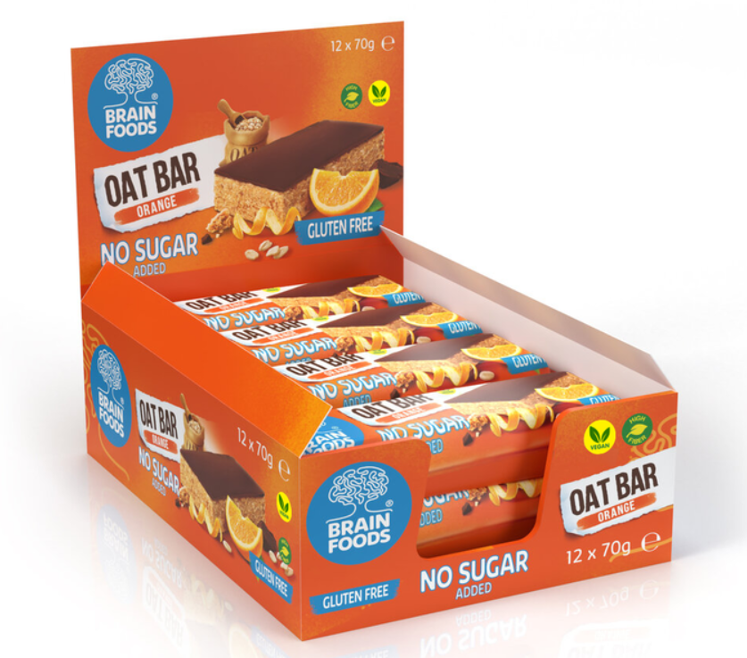 Brain Foods Orange Oat Bar - Image 2