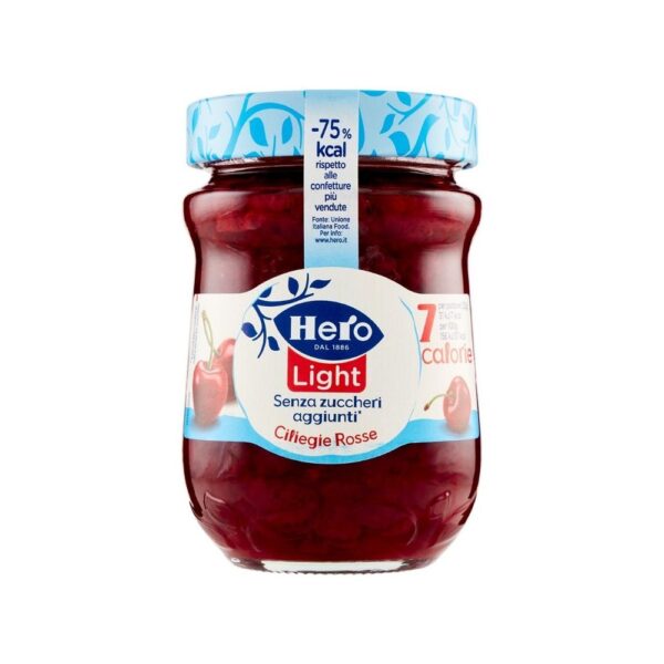Hero Light Cherry Jam Ciliege Rosse 280 g